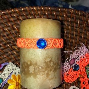 Candle decor lace wreath adjustable crystal NEW